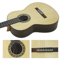 Aiersi Brand Handmade Vintage Solid Spruce Top Spanish Classical Guitar 6 Nylon String 39 Inch Handmade String Music Instrument