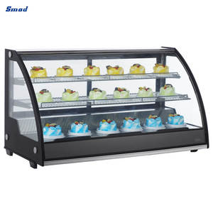 Exhibidor de Pasteles Smad 201l, Vitrina de Vidrio Dorado con Estantes para DDS-201wbr, Exhibidor de Vidrio DDS-201wbr - Product Image 4