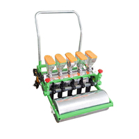 Machine à planter les oignons à la main à 4 rangées Petite machine à planter les graines de légumes/semoir manuel de légumes