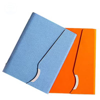 Ensemble de journaux A5 personnalisés promotionnels pour affaires en cuir PU couverture rigide reliure à spirale journal pour salons professionnels