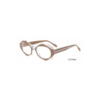 Montures de lunettes optiques ovales géométriques en acétate pour femmes, lunettes de vue tendance, OEM ODM, logo personnalisé