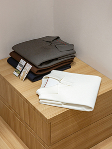 이탈리아 올드머니 스타일 캐시미어 울 혼방 긴팔 베이스 레이어 스웨터 가을 남성 캐주얼 갈매기 칼라 니트 중국산 - Product Image 5