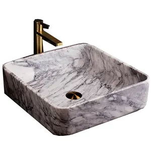 Luxury Arabescato marble wash basin stone basin bowl sink
