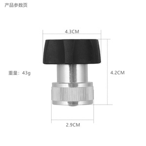 Conector de entrada de agua para jardín, filtro de aleación de aluminio con rosca 3/4-14 para máquina de limpieza de coches - Product Image 4