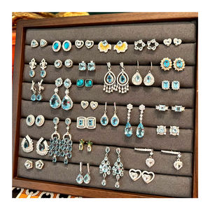 Aretes Mostacillas <b>Sterling</b> <b>Silver</b> <b>Hoop</b> <b>Earrings</b> 925 Pendientes Joyeria De Lujo - Product Image 1