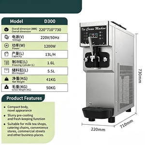 Commercial vertical countertop <b>small</b> sundae cone soft <b>ice</b> cream <b>machine</b> fully automatic <b>ice</b> cream <b>machine</b> - Product Image 3