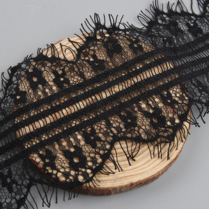 Morbido Pizzo in Nylon con Effetto Ciglia, Rete Chantilly per Biancheria Intima, Confortevole Bordatura in Pizzo - Product Image 2