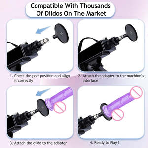 Mainan Seks Elektrik untuk Pasangan Wanita, Dildo Bertenaga dengan Gerakan Dorong Kuat, <span class=keywords><strong>Vibrator</strong></span> Otomatis, Mesin Dildo Besar Bergetar untuk Pria - Product Image 5