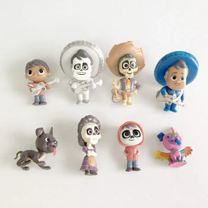 8 Piezas/Juego de Figuras de Vinilo de PVC de Dibujos Animados <span class=keywords><strong>COCO</strong></span> Miguel, Muñecos de Juguete, Decoración de Pasteles, Venta al por Mayor - Product Image 2