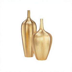 Newest Design Metal Gold Plated Tableware Flower <b>Vase</b> With Different Sizes Wedding And Home <b>Decorative</b> <b>Vase</b> - Product Image 1