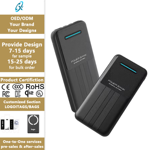 พาวเวอร์แบงค์ดีไซน์มินิมอลบางเฉียบ พร้อมสายชาร์จคู่ในตัว ช่องเสียบ Type-C และ Micro USB ช่องจ่ายไฟ USB สำหรับใช้งานประจำวัน - Product Image 1