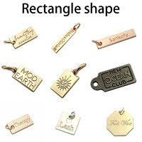 Plaques de pendentifs personnalisables pour la fabrication de bracelets à breloques en argent, avec gravure de lettres et logos