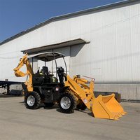 Vendita calda caricatore terne 4x4 fattoria cinese utilizzato 1 ton 2 tonnellate mini terne mini loader in vendita
