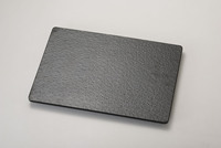 Incassable 14 "16" Grand Rectangle Noir Mat En Plastique Restaurant Buffets Plat De Service Assiette En Mélamine pour Sushi Dessert Pizza