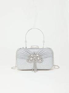 Bolso de Mano de Noche para Mujer, Diseño Nuevo, Patrón Cuadrado, Moda para Novia, Boda, Alta Calidad, Elegante, Vintage, Marca de Lujo 5A - Product Image 3