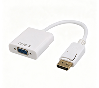 Adaptateur DP vers VGA en cuivre, directement de l'usine, pour câble convertisseur VGA pour ordinateur personnel