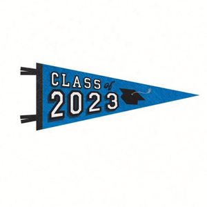 ธงสามเหลี่ยมผ้าสักหลาดพิมพ์ลายแบบซับลิเมชั่นสำหรับตกแต่ง ทีมกีฬาโรงเรียน มหาวิทยาลัย ธงสามเหลี่ยมผ้าสักหลาดแบบกำหนดเอง - Product Image 3