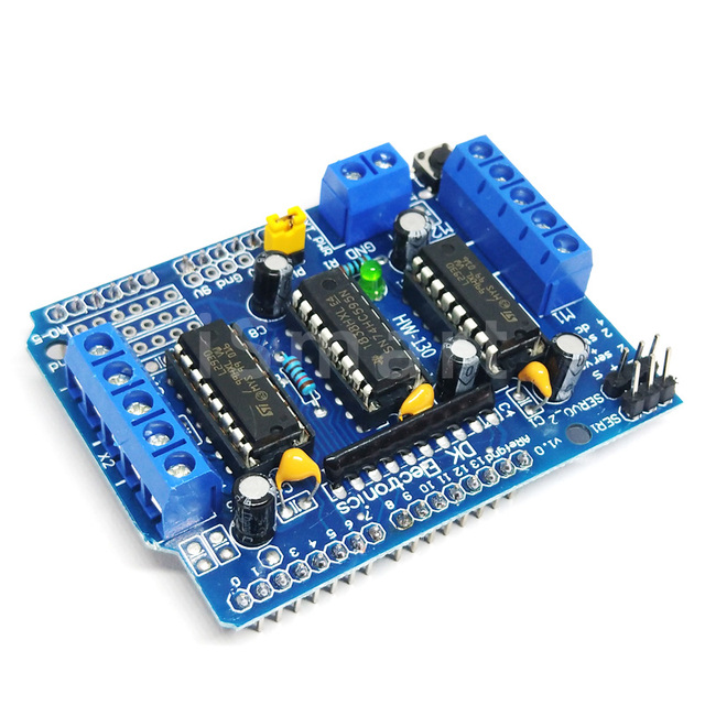 Motor Drive Shield Expansion Board with chip L293D Duemilanove and Mega2560 for UNOR3