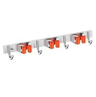 Sondoly balai organisateur stockage porte-outils en acier inoxydable crochets robustes auto-adhésif solide antidérapant pour la cuisine à domicile