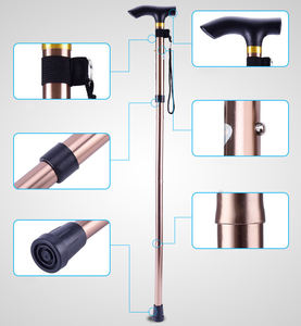 <span class=keywords><strong>5</strong></span> secciones bastones de senderismo ajustables ligeros bastón de caminar portátil bastones de aluminio plegables para mujeres y hombres - Product Image 5