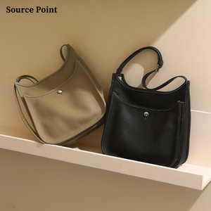 <span class=keywords><strong>Borsa</strong></span> Quadrata Semplice in Vera Pelle con Tasca Interna con Cordoncino, <span class=keywords><strong>Borsa</strong></span> a Tracolla in Pelle di Vacchetta per Donna, Stile Giapponese da <span class=keywords><strong>Postino</strong></span> - Product Image 4