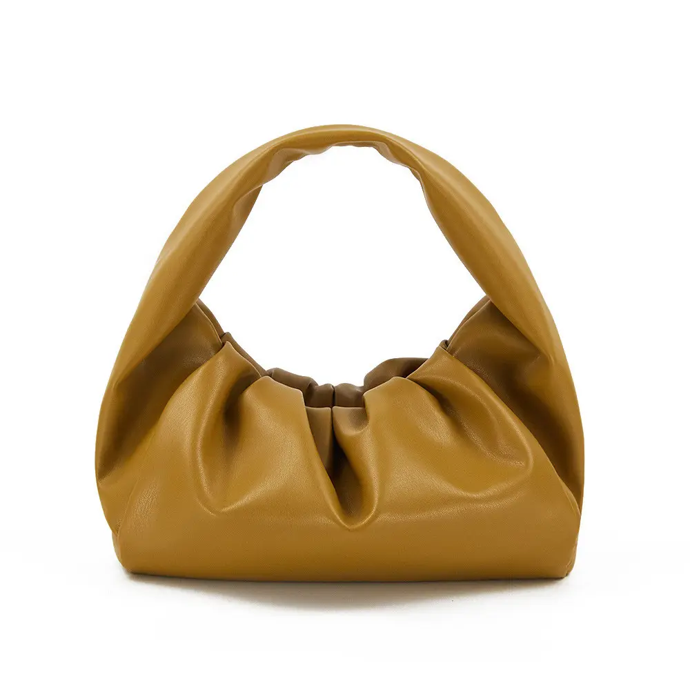 Stylish Cloud Hobo Bags for Women Large Handbags Crease Design Purses PU Leather Shoulder Lady Totes Bag Wholesale