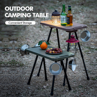 Kinggear Table de camping tactique réglable pour pique-nique en plein air Tables pliables Table pliante ultra-légère