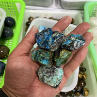 Vente en gros de cristaux naturels bleus et verts bruts, cristaux quantiques Quattro, pierres brutes pour la guérison et la décoration