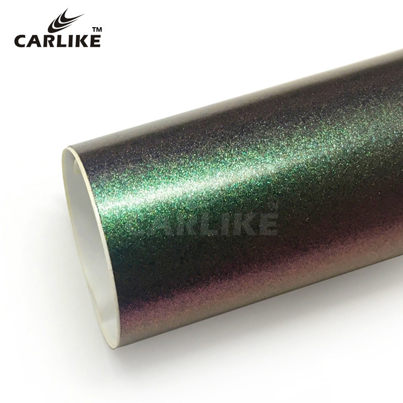 CARLIKE CL-CE-04 матовый Хамелеон зеленый фиолетовый красочные долговечность От 3 до 5 лет автомобиль обернуть фольгу