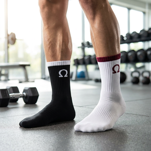DISEÑO Y MAQUETA GRATUITOS Calcetines Deportivos para Correr, Diseño de Moda, Calcetines Deportivos Personalizados para Bádminton, Calcetines de Baloncesto con Logotipo Personalizado - Product Image 2