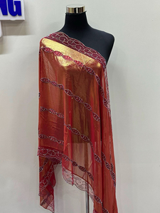 SIWEN Hijab Personalizzato con Lavorazione in Pietra Kashka 2026, Hijab <span class=keywords><strong>Dorato</strong></span> con Stampa a Lamina Africa, Hijab di Lusso per la Preghiera, Sciarpe da Festa - Product Image 4