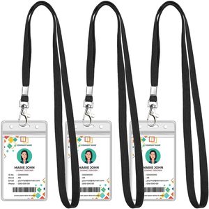 Wholesale Custom Lanyard with Transparent ID Badge Set Waterproof Suitable with General Scenario Portable for Corporate Purchase