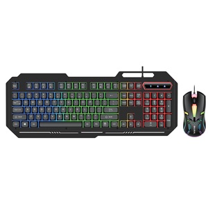 Wired Gaming Keyboard and Mouse <b>Set</b>, Metal Panel Keyboard & Mouse Combo for <b>PC</b> Laptop - Product Image 1