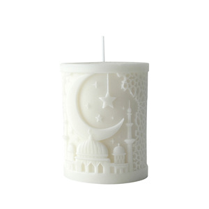Vela Aromática Esculpida en 3D con Forma de Castillo Lunar, Vela Tallada a Mano con Relieve para Decoración de Mesa del Hogar, Regalo Festivo - Product Image 5