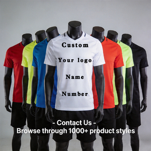 Seragam Sepak Bola Pendek Profesional Warna Gradasi Kustom, Bahan Bernapas - Pakaian Musim Panas Jersey Sepak Bola Korporat Penyerap Keringat - Product Image 6
