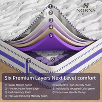 Matelas à ressorts ensachés et sommier pour hôtel 5 étoiles Matelas Queen King Size Matratze Colchones