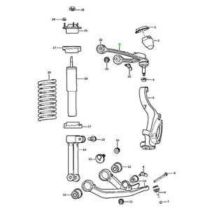 Bras de suspension supérieur pour Jeep Liberty DODGE Nitro 52125113AE 52125112AE Suspension MacPherson - Product Image 4
