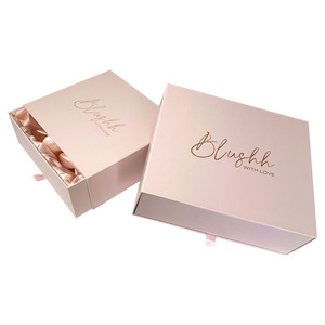 Custom Satin Lined Gift Cardboard Human Virgin Hair Extension Packaging Paper Boxes For Wigs