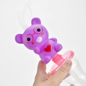 Dinosauro squalo sirena di frutta animale testa giocattolo novità Yard tazze monouso in plastica e per animali domestici bicchieri con paglia - Product Image 6