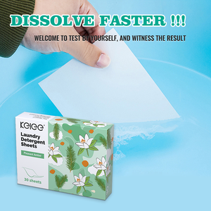 Feuilles à <span class=keywords><strong>lessive</strong></span> KELEE 100% solubles Nettoyage en profondeur Pratique Portable Comprimé à <span class=keywords><strong>lessive</strong></span> Détergent à <span class=keywords><strong>lessive</strong></span> en feuille - Product Image 3