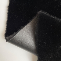 Fabrik Großhandel Luxus PU Bonded Heavy Weight Kunst pelz Stoff für Winter mode Mantel Achsel zucken Polyester PU Bonded Fur Stoff