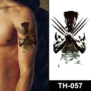 Autocollant de <span class=keywords><strong>tatouage</strong></span> corporel en couleur, 1 pièce, <span class=keywords><strong>tatouage</strong></span> temporaire imperméable - Product Image 2