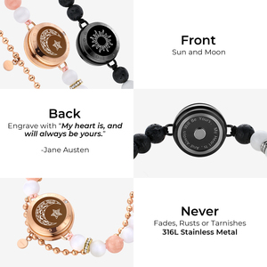 Bracelets en gros <span class=keywords><strong>Totwoo</strong></span> Bracelets intelligents soleil et lune en vrac pour les couples avec amour tactile longue distance - Product Image 4