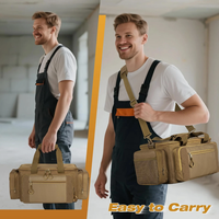 Sac à outils tactique robuste à 15 poches, organisateur portable, grande fermeture éclair, personnalisable OEM ODM pour le transport à domicile