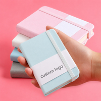 Cuaderno de Bolsillo Personalizado al por Mayor, Color Macaron, Tamaños A5, A6, A7, Impresión de Logotipo Personalizado, Cuaderno de Cuero con Correa Pequeña, Fábrica OEM