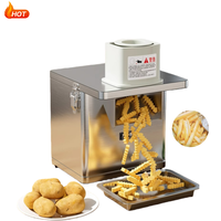 Machine à découper les frites et les chips de pommes de terre commerciales avec moteur en acier inoxydable 304, haute efficacité, design ondulé