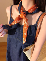 Foulard carré multifonctionnel en coton à motifs patchwork, cachemire et pois, accessoire pour cheveux et cou, idéal pour les séances photo, les sorties et les boutiques de desserts, personnalisable