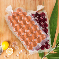 Pochette transparente de qualité alimentaire pour la maison sac de congélateur à glaçons en plastique LDPE jetables congelés auto-scellants