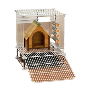 <span class=keywords><strong>Cages</strong></span> pliables pour animaux de compagnie pour hamsters lapins cochons d'inde hérissons boîtier en treillis métallique personnalisé - Product Image 1