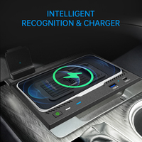 Prise USB de charge sans fil pour voiture 15W, plaque de chargeur de téléphone rapide, pièce de garniture 2018-2023, modification intérieure de Toyota Camry